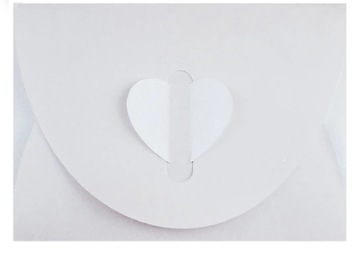 Koperta perłowa w kształcie serca 10x7cm