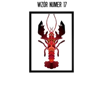 PLAKAT A3 W CZARNEJ RAMCE ZWIERZĘTA SALON PREZENT