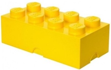 LEGO POJEMNIK KLOCEK 8 PUDEŁKO ŻÓŁTY DUŻY