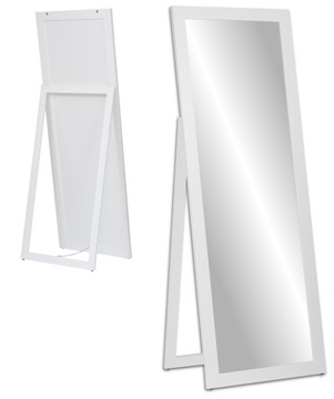 *DUŻE STOJĄCE LUSTRO w białej ramie 170x60