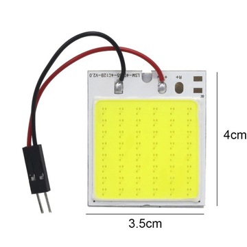 ПАНЕЛЬНЫЙ СВЕТОДИОДНЫЙ МОДУЛЬ COB 48 CHIP W5W C5W C10W T4W 40x35