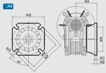 Motoreduktor przekładnia 090 silnik 1,1kW 1400obr