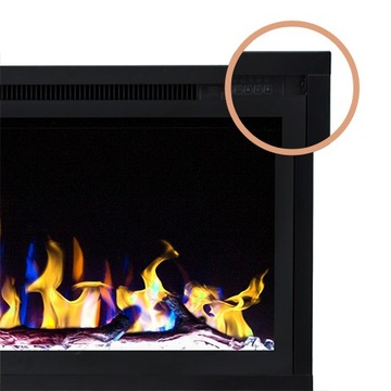 Настенный электрический камин со светодиодной подсветкой ROYAL 65 дюймов – хит