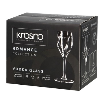Kieliszki do wódki 40ml 6szt. ROMANCE | KROSNO