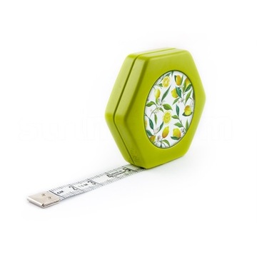 Centymetr krawiecki metr miara zwijana z magnesem 150cm zielona HEXAGON