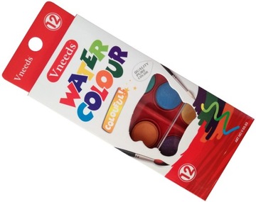 FARBY AKWARELOWE 12 KOLORÓW AKWARELE WODNE FARBKI