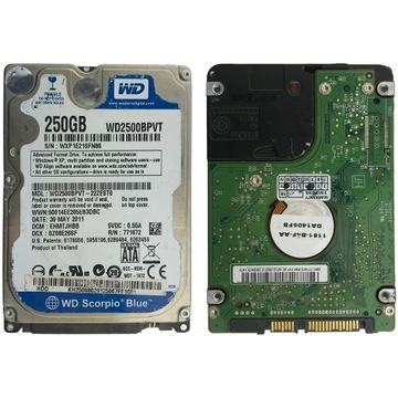WD WD2500BPVT | 22ZEST0 | dawca ?eP