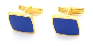 Красивые синие запонки