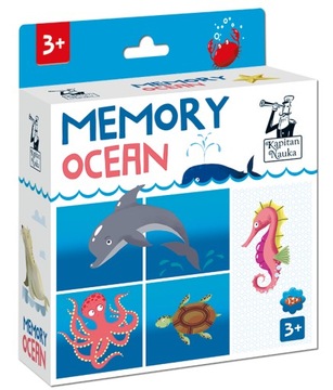 KAPITAN NAUKA Gra Memory Ocean +3 Lata Zwierzęta