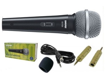 SHURE SV 100 MIKROFON DO KOMPUTERA KABEL,GĄBKA,ADA