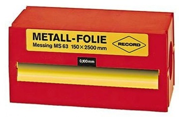 Folia metalowa 0,05mm - szczelinomierz, MOSIĄDZ