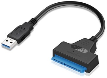 USB 3.0 SATA ADAPTER DO DYSKU HDD SSD PRZEJŚCIÓWKA