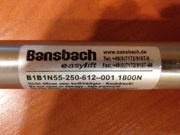 ПРИВОД АМОРТИЗАТОРА BANSBACH B1B1N55-250-612-001