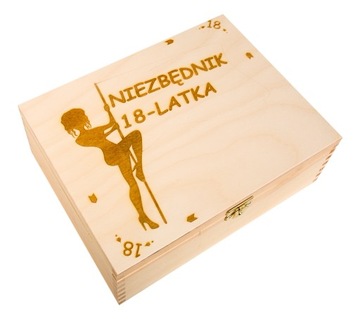 Skrzynka, prezent, Niezbędnik 18-latka+GRATIS