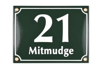 Адресная доска номер дома Эмаль 15х20 см