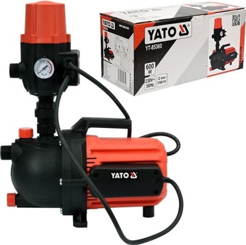ПОВЕРХНОСТНЫЙ НАСОС YATO 600ВТ С ПОСТОЯННЫМ ДАВЛЕНИЕМ YT-85360