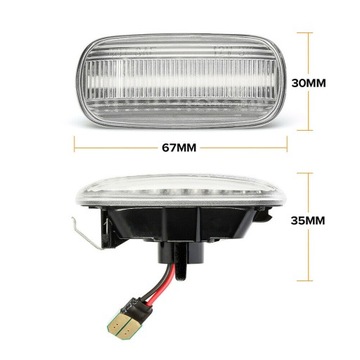 Светодиодные указатели поворота AUDI A2 2001-2005 A3 8L 1996-2003 A4 B5 1995-2000