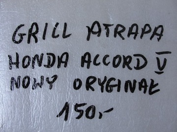 РЕШЕТКА HONDA ACCORD V 75114-SN7-G00 НОВАЯ ОРГ