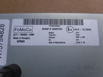 ZESTAW RADIO NAVI SYNC3 FORD FOCUS MK4 2018-