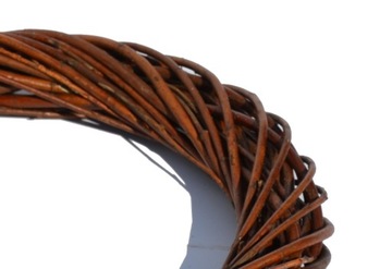 Podkład Oplot Wiklinowy Wianek z Wikliny BRĄZ 20cm