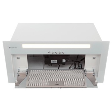 КАПОТ, БЕЛЫЙ, GLOBALO GLASS, ВСТАВКА SENTURO 60, тихий