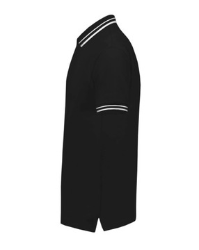 KOSZULKA POLO męska JHK CONTRAST czarny biały L