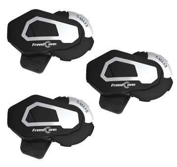 Interkom Bluetooth FreedConn T-Max S V3 na 3 kaski