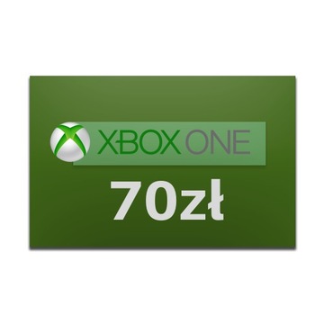 Karta przedpłacona XBOX One Live 70 zł