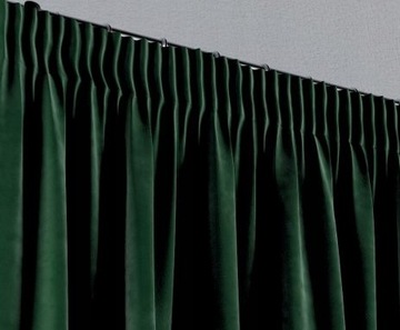Штора VELVET VELUR SUEDE140x250 бутылочно-зелёный