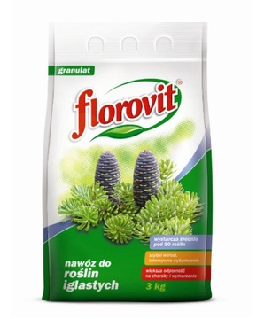 Nawóz wieloskładnikowy iglaki cisy jałowce jodły 3kg Florovit