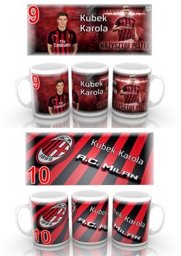 КРУЖКА AC MILAN + ИМЯ В ПОДАРОК
