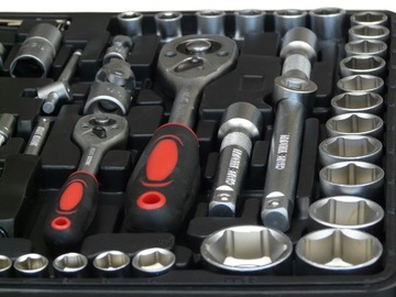 ZESTAW KLUCZY NASADOWYCH KLUCZE NASADOWE 108+ 6-22 mm 12 SZTUK NASADKI TORX