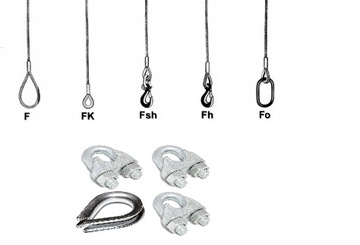 Трос стальной оцинкованный 16мм FlexMax 6х36 1м