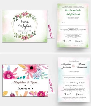 Свадебные приглашения с цветами в деревенском стиле в стиле бохо