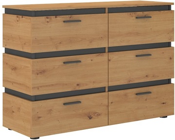 НОВЫЙ комод Fila 1 Дуб Артизан/Графит DOMESTIC.