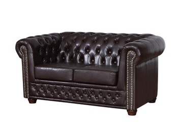 DUŻA KANAPA 2-OSOBOWA Sofa CHESTERFIELD PIKOWANA