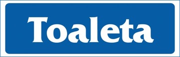ZNAK informacyjny TOALETA