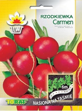 Nasiona na taśmie Rzodkiewka czerwona