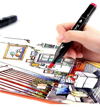 PROMARKERS 170 цветов на выбор, цена за 1 шт, Маркеры ДВУХСТОРОННИЕ