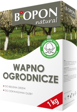 Wapno 1kg do bielenia drzew i odkwaszania ziemi
