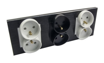ЭЛЕКТРИЧЕСКАЯ РОЗЕТКА B-LINE СТЕКЛЯННАЯ ДВОЙНАЯ РОЗЕТКА X 2 BLINE IQEPE