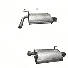 Tłumiki końcowe Honda Accord 2,4 od 03r. combi