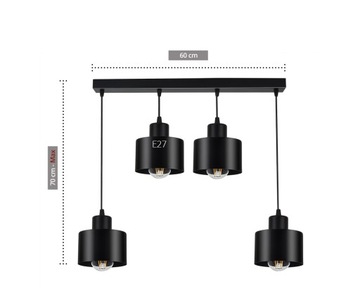 ПОТОЛОЧНЫЙ СВЕТИЛЬНИК, СВЕТОДИОДНАЯ ЛЮСТРА LOFT EDISON