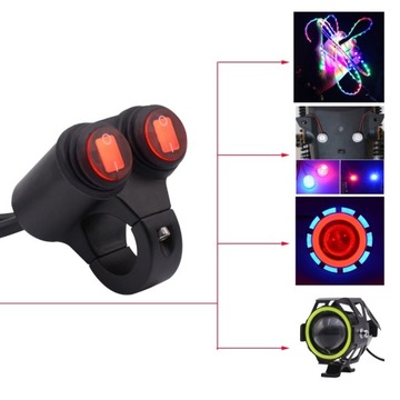 МОТОЦИКЛ 2x АЛЮМИНИЕВЫЙ ПЕРЕКЛЮЧАТЕЛЬ С ЧПУ