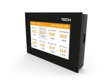 TECH M-8E Przewodowy panel kontrolny do listwy L-8 CZARNY