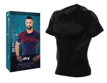 BRUBECK DRY MĘSKA ODDYCHAJĄCA KOSZULKA W GÓRY -2XL