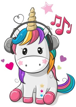 NAKLEJKA NA OKNO MEBLE LUSTRO JEDNOROŻEC PONY