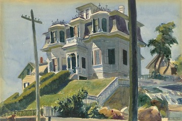 Rep Edward Hopper Dom Haskella 100x70 Płótno Obraz