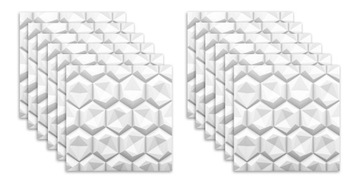 Panele Ścienne 3D 60x60 HEXAGONY 12szt.=4,32m2