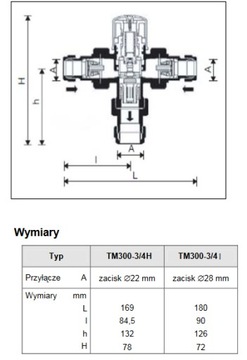 HONEYWELL TM300 - 3/4H - Термостатический клапан